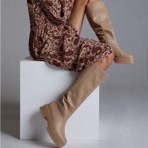 Sam Edelman Larina Tall Boots Elegant Tan Knee-High